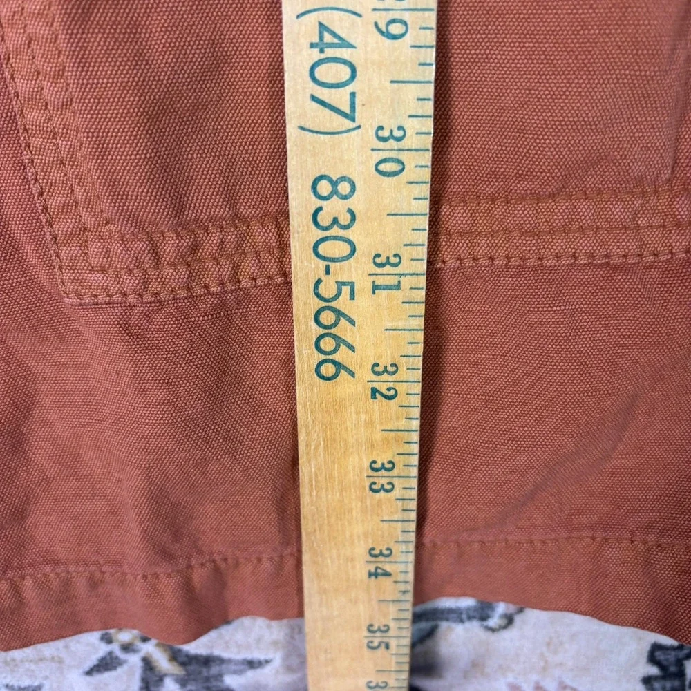 Hedley & Bennett Crossback Apron Rust Orange Cotton Linen Blend Pockets Kitchen